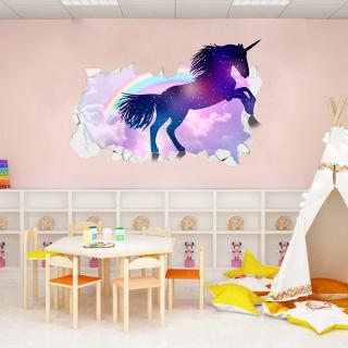 Miếng Dán Tường 3d Hình Kỳ Lân