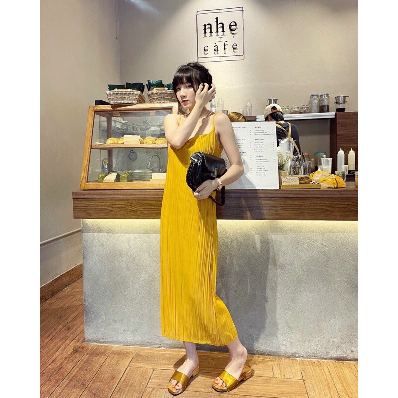 VÁY MAXI 2 DÂY DẬP LI DÁNG DÀI | BigBuy360 - bigbuy360.vn