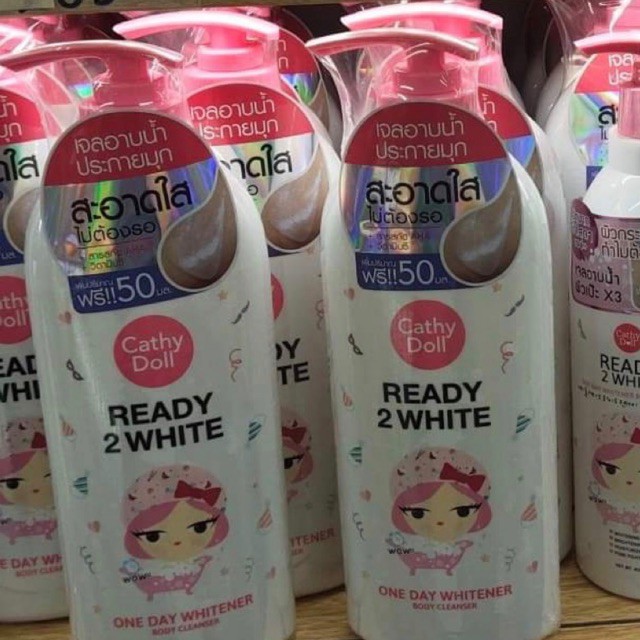 Sữa Tắm Dưỡng Trắng Da READY 2 WHITE Cathy Doll 500ml - Thái Lan | BigBuy360 - bigbuy360.vn