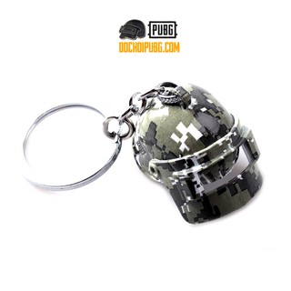 Móc treo chìa khóa mũ 3 rằn ri PUBG