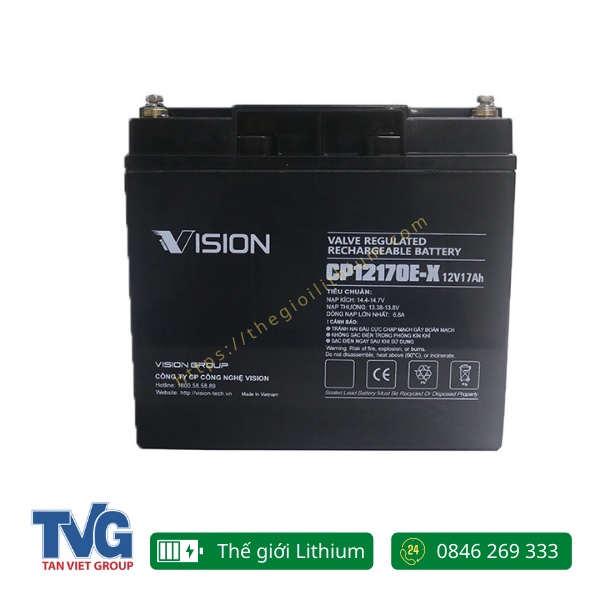 Ắc quy chính hãng Vision 12V 17Ah CP12170E-X