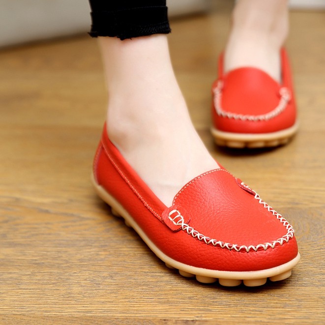Giày da bò thủ công thời trang cho nữ giới