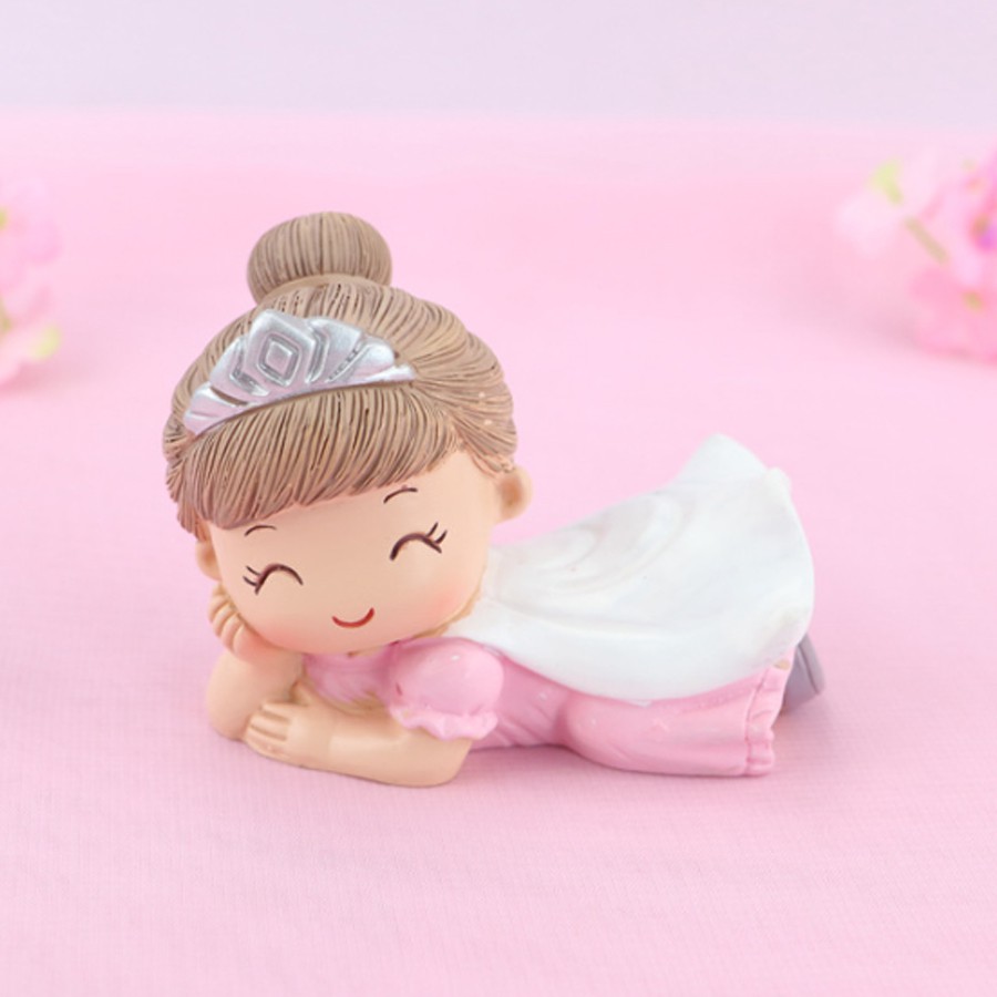 Bộ 02 tượng chibi Hoàng Tử - Công Chúa nằm ngủ