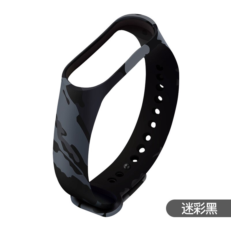 Dây Đeo Silicon Họa Tiết Rằn Ri Cho Đồng Hồ Thông Minh Xiaomi Miband 4 3