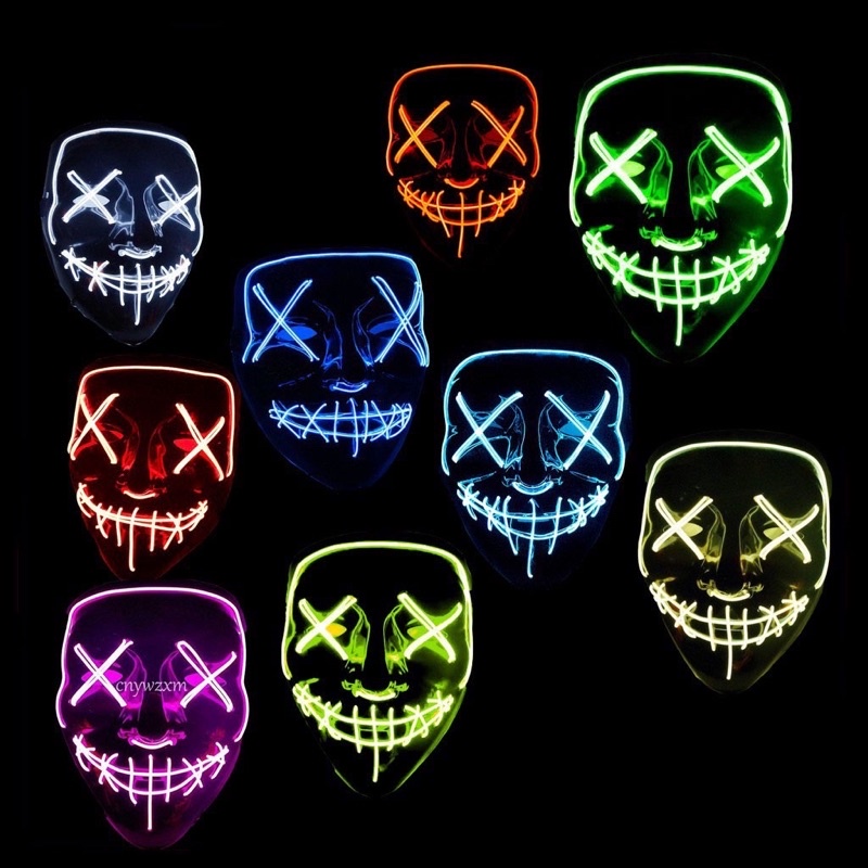 Đồ Chơi Cho Bé, Mặt Nạ Halowen Phát Sáng Có Đèn Led Nhiều Màu, Đồ Chơi Trẻ Em WinRio.Store