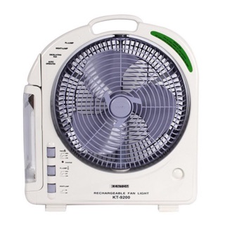 Quạt sạc tích điện kentom kt9200 , 2 bình