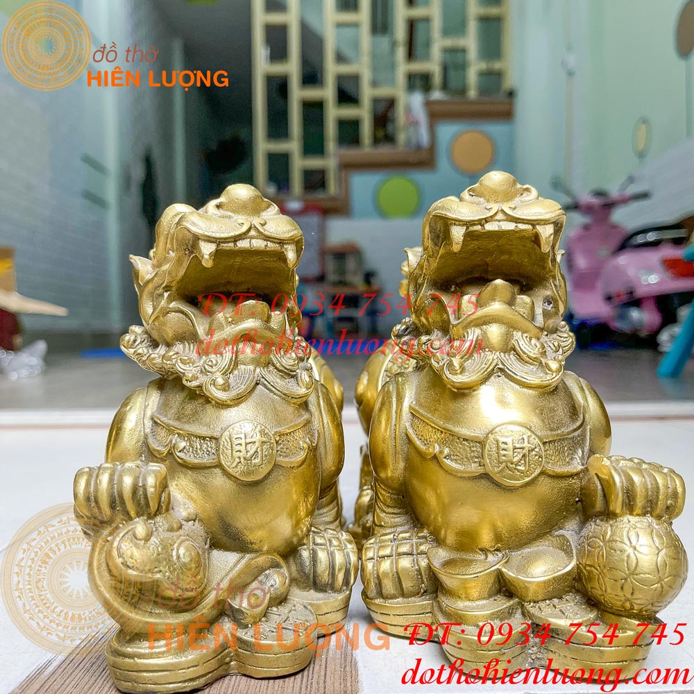 Tỳ hưu như ý bằng đồng phong thủy 3 cỡ