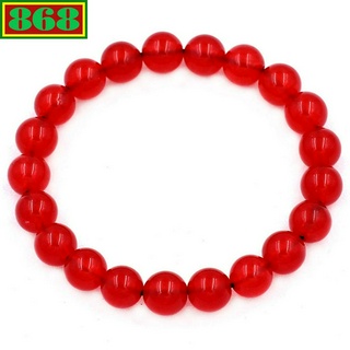 Vòng chuỗi đeo tay đá thạch anh đỏ 8 ly, từ 6 ly đến 14 ly, 108 hạt, charm inox, vòng tay chuỗi hạt