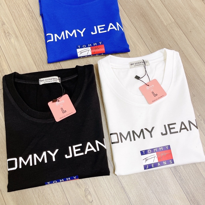 Áo Thun PHÔNG UNISEX CHỮ LOGO TÓM MY - Hình chụp thật