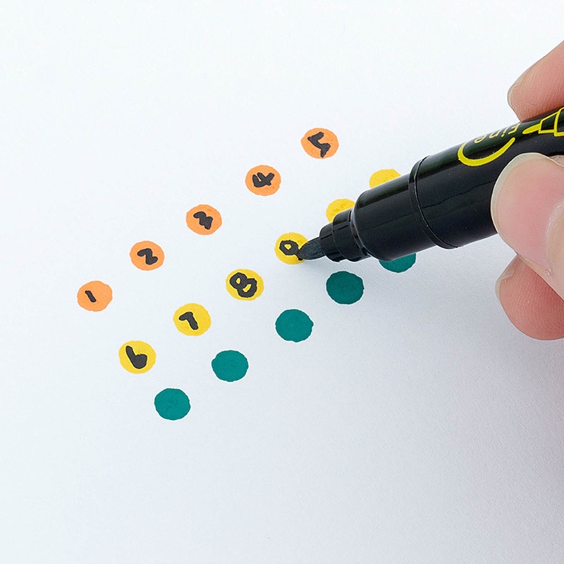 Goo 12 / 24 Bút Lông Đánh Dấu Hai Đầu Màu Ánh Kim Dùng Làm Album Ảnh / Ký Tên