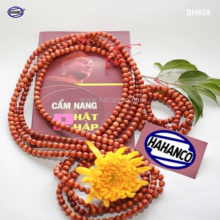 Chuỗi tay/cổ 2 trong 1 với 108 hạt Gỗ Huyết Long Thấu Quang 108 hạt - Trừ Tà, Giảm tai ương - Đắc tài đắc lộc (BH658)