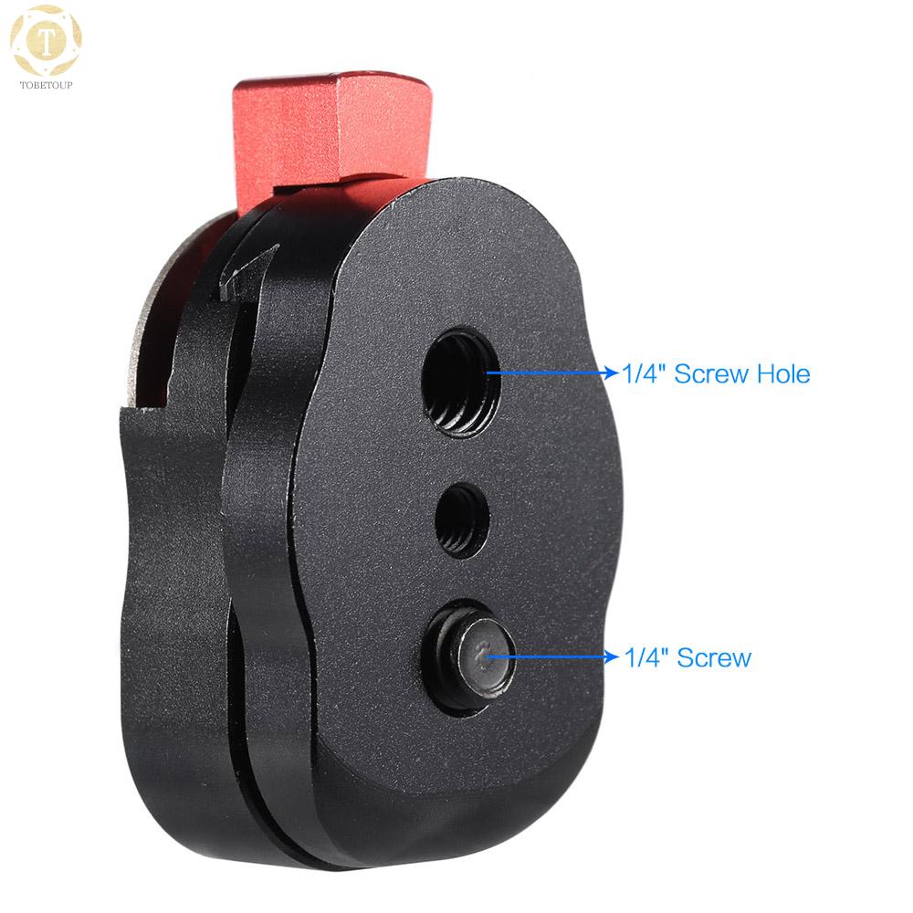 Shipped within 12 hours】 Mini Quick Release Plate for LCD Monitor Friction Aticulating Arm LED light Camera Camcorder Rig Quick Release Plate [TO]