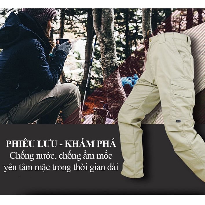Quần Kaki nam,Quần kaki túi hộp nam chất liệu kaki cotton bền bỉ thấm hút mồ hôi tốt style bụi bặm