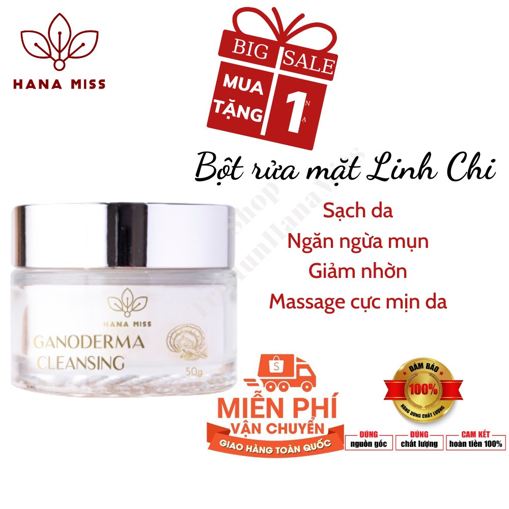 Bột rửa mặt Linh Chi Hana Miss ☘CHÍNH HÃNG☘ an toàn cho mọi loại da | BigBuy360 - bigbuy360.vn