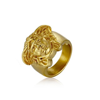 Nhẫn Versace Titan Mạ Vàng 18K