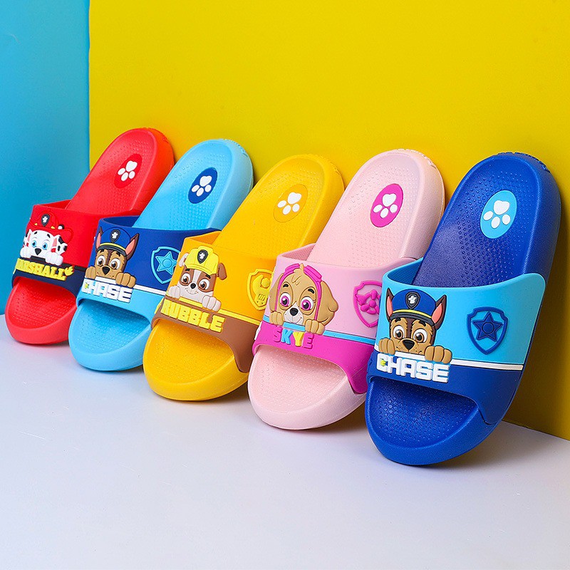 Paw Patrol Dép Đi Trong Nhà Đế Mềm Chống Trượt Họa Tiết Hoạt Hình Cho Bé Trai 3-6 - 7 Tuổi