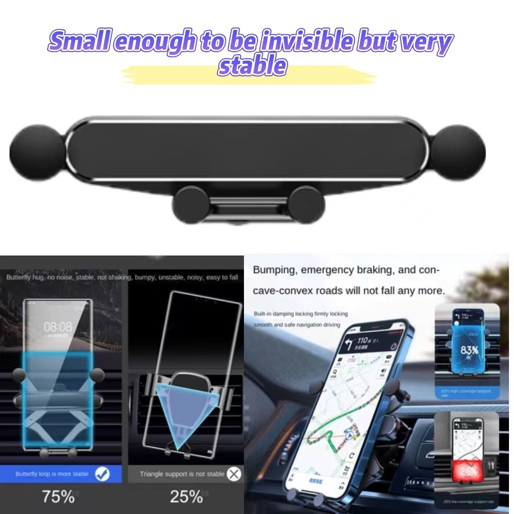 Giá Đỡ Điện Thoại Gắn Lỗ Thông Gió Xe Hơi Thông Dụng