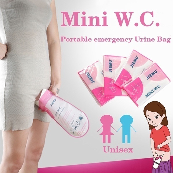 Set 4 Túi Đi Vệ Sinh Khẩn Cấp Mini 700ml Di Động Dùng Một Lần Cho Trẻ Em