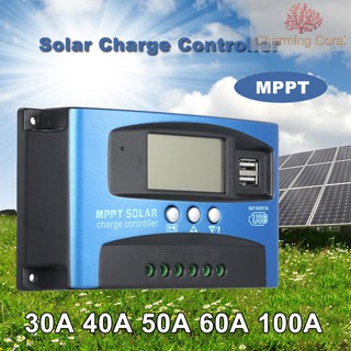 Điều Khiển Sạc Năng Lượng Mặt Trời 100a Mppt Thiết Kế Màn Hình Lcd