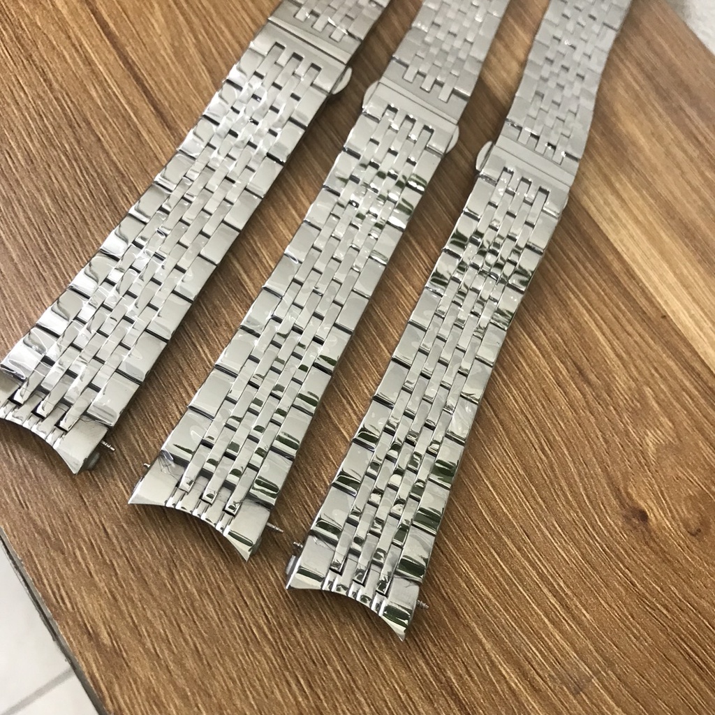 [FREESHIP] Dây đồng hồ kim loại T i s s o t ĐÚC ĐẶC T1853 size 19mm/20mm ( màu Trắng,không logo)