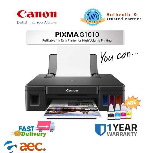 Máy in Canon G1010 thay thế Canon G1000  + Khuyến mại 1 tập giấy in ảnh bóng