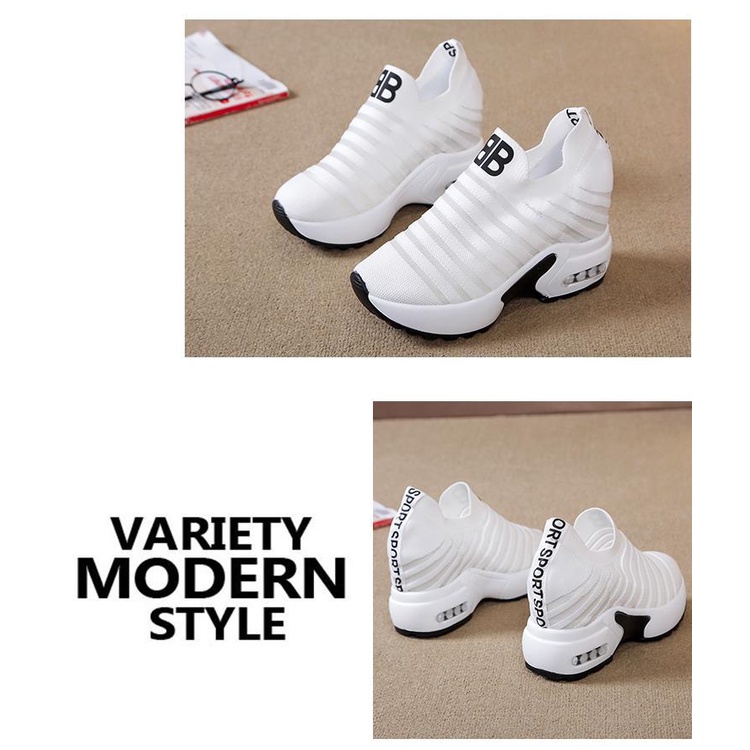 Giày Thể Thao Nâng Chiều Cao 8Cm Dành Cho Nữ