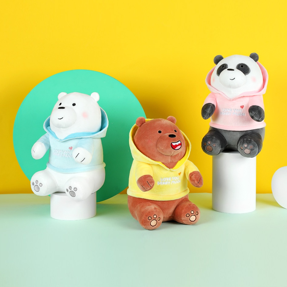 Gấu bông We Bare Bears áo Hoodie