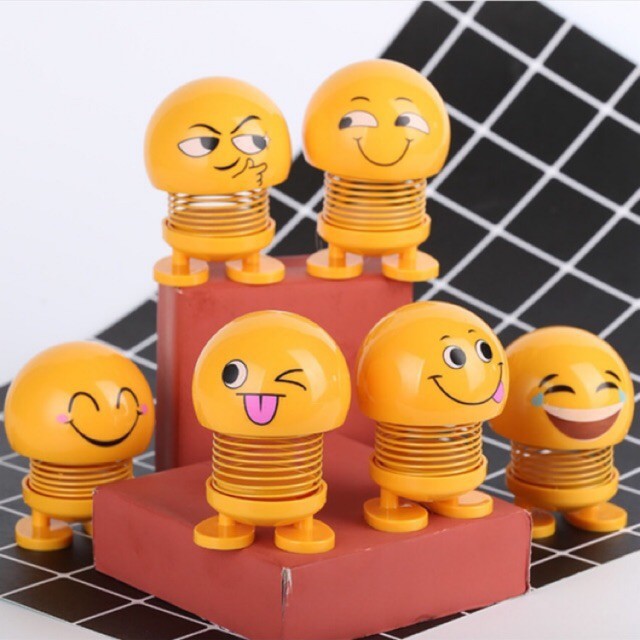 Thú nhún lò xo cảm xúc emoji, con lắc lò xo GIÁ CỰC SỐC