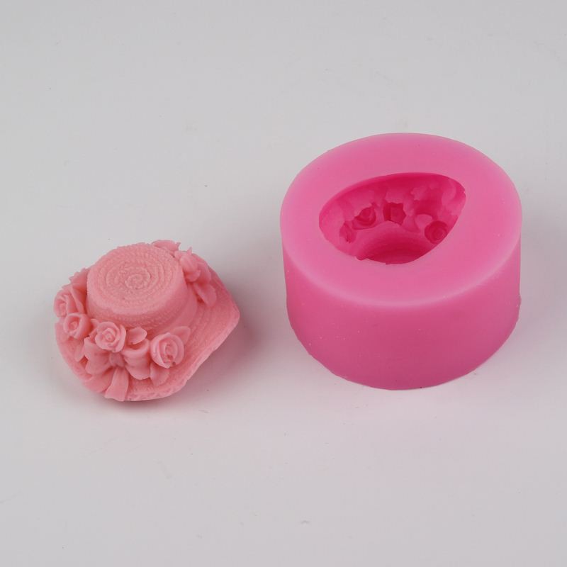 Khuôn rau câu Silicon 4D Nón hoa to 7,7cm Mã SG3311