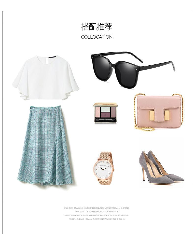 Kính Mát Gọng Tròn Lớn Phong Cách Hàn Quốc Thời Trang