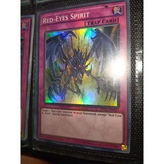 Tên thẻ bài yugioh: Red-Eyes Spirit - DRL2-EN020 - Super Rare 1st Edition