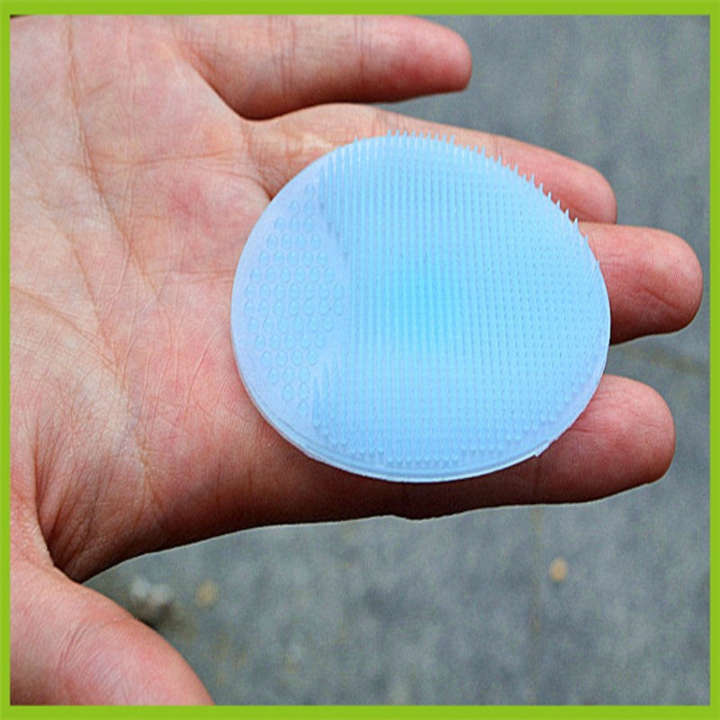 [Hàng mới về] Bàn chải silicone mềm đa năng dùng để rửa mặt tẩy tế bào chết và tắm cho em bé tiện dụng