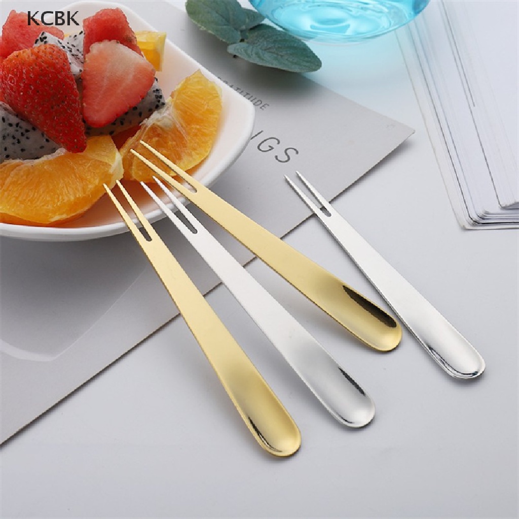Nĩa Ăn Tráng Miệng 2 Trong 1 Bằng Thép Không Gỉ