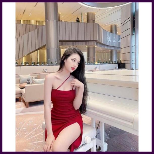 [Siêu Hot] đầm dây xéo xẻ tà [Ảnh Thật] | BigBuy360 - bigbuy360.vn