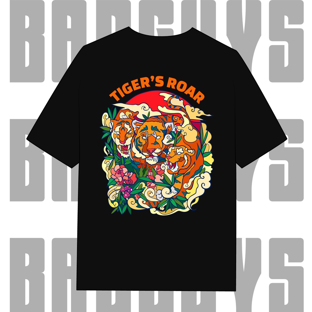 Áo thun Unisex Tiger Roar 100% Cotton Cao Cấp BGS025 - Local Brand Bad Guys Chính Hãng