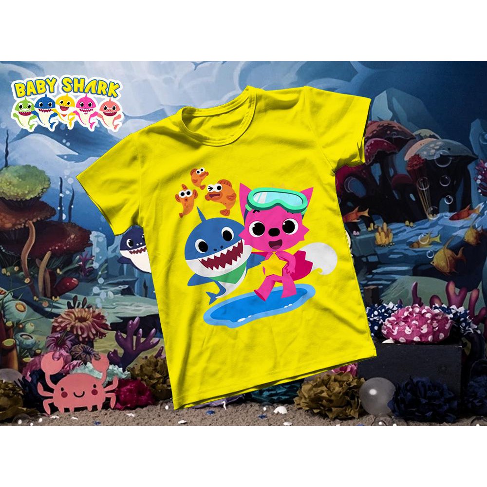 Áo thun Cotton Unisex - Movie - Baby Shark - Baby shark và pinkfong