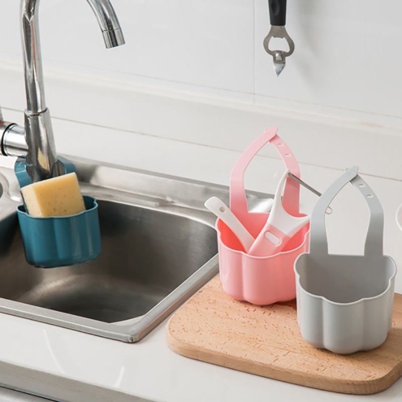 Giá Đỡ Xà Phòng/Mút Rửa Chén Ráo Nước Tùy Chỉnh Tiện Dụng Cho Nhà Bếp/ Nhà Tắm