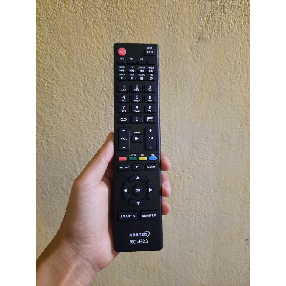 Remote Điều khiển TV Asanzo RC-E23 LCD/LED/Smart TV- Hàng mới chính hãng 100% Tặng kèm Pin!!!