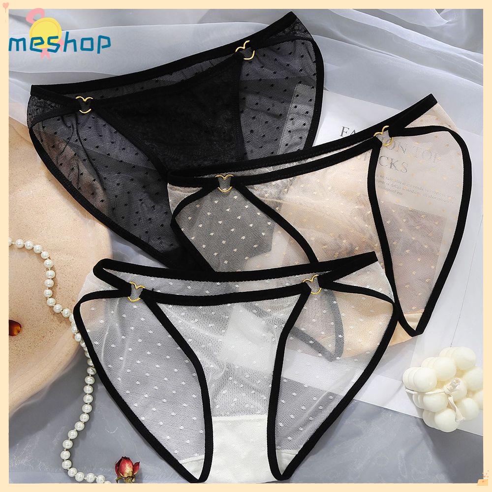 Quần Lót Ren Trong Suốt Lưng Thấp Không Đường May Quyến Rũ Cho Nữ