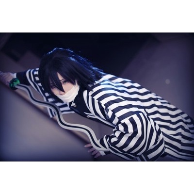 Wig/tóc giả đen cosplay Iguro Obanai Xà Trụ Kimetsu no Yaiba demon slayer
