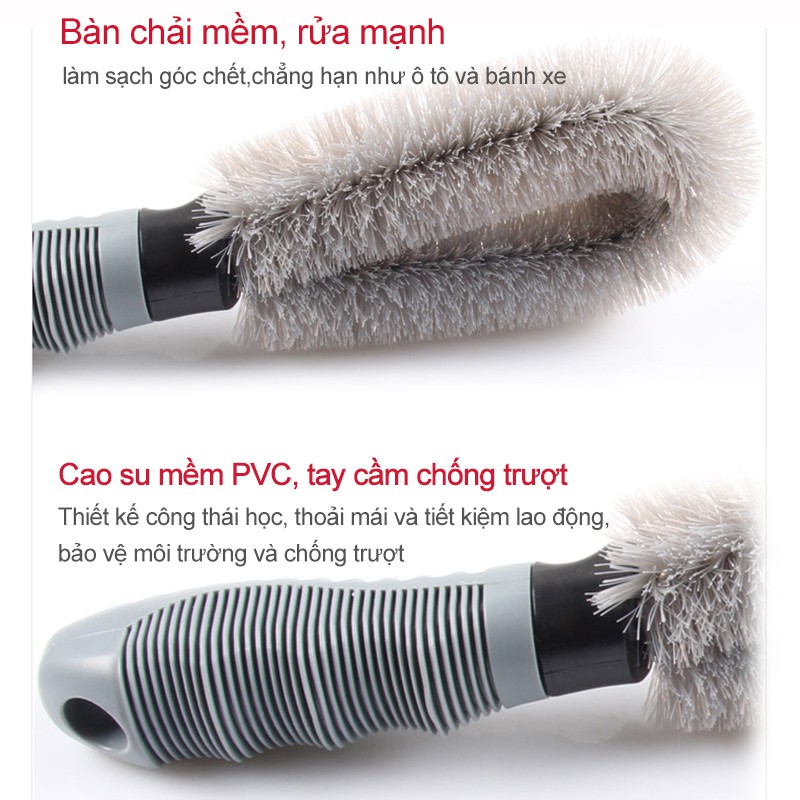 Bộ Dụng Cụ Rửa Xe Ô tô Và Xe Máy,cọ rửa xe Chổi Cọ Vành Xe Ô Tô Chuyên Dụng-