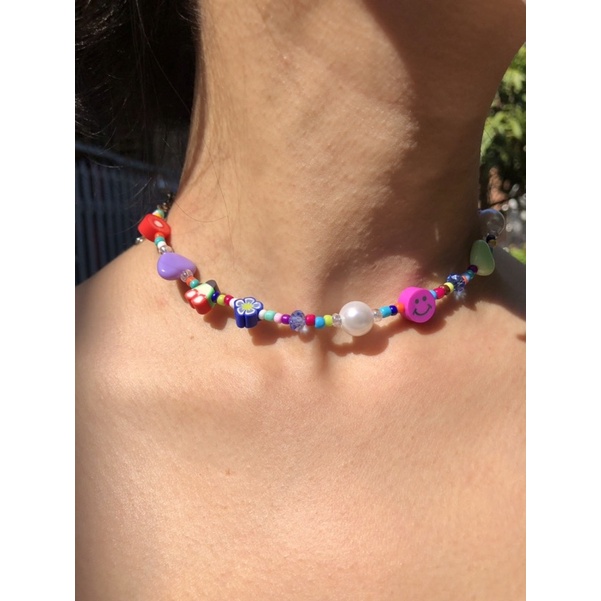 Dây chuyền charm nhiều màu