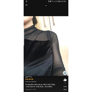 Áo giữ nhiệt nhung chất nhũ kèm ảnh thật