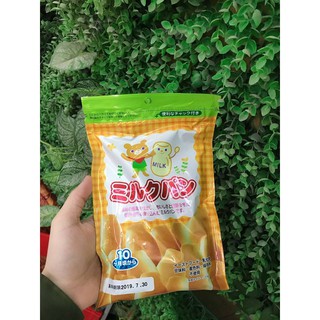 Bánh mì tươi Nhật vị sữa và vị rau củ cho bé ăn dặm từ 10m+