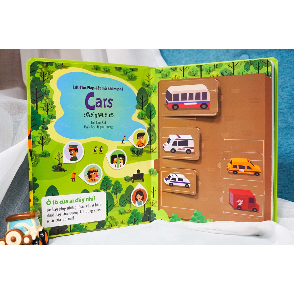 Sách tương tác - Lift-the-flap - Lật mở khám phá CARS – Thế giới ô tô