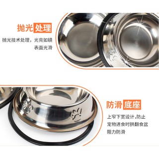 Chén Bát Đựng Thức Ăn Cho Chó Mèo Bằng Inox