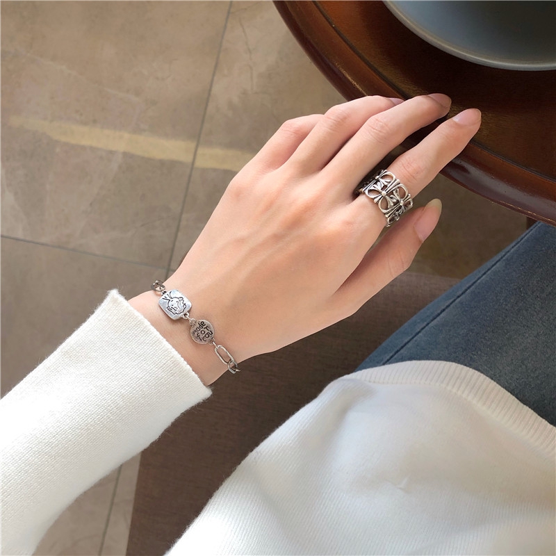 Vòng đeo tay khắc họa tiết màu tím phong cách hàn quốc xinh xắn đơn giản cho nữ | BigBuy360 - bigbuy360.vn