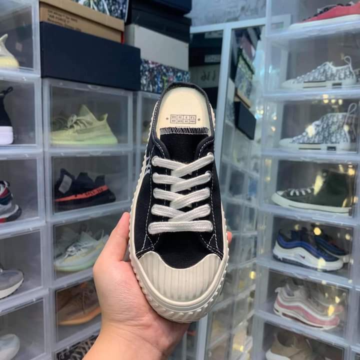 🎁 🎁Giày NY đạp gót 🎁 Sneaker nam nữ đủ size-Giầy MLB NY sục