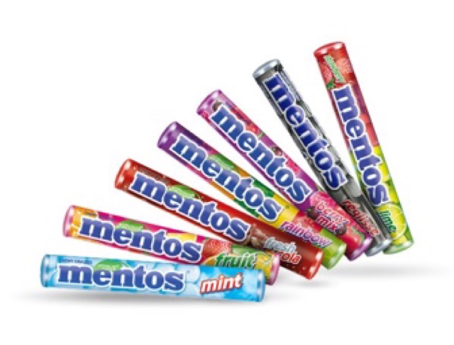 Hộp Kẹo 16 Thỏi Mentos Hương Bạc Hà