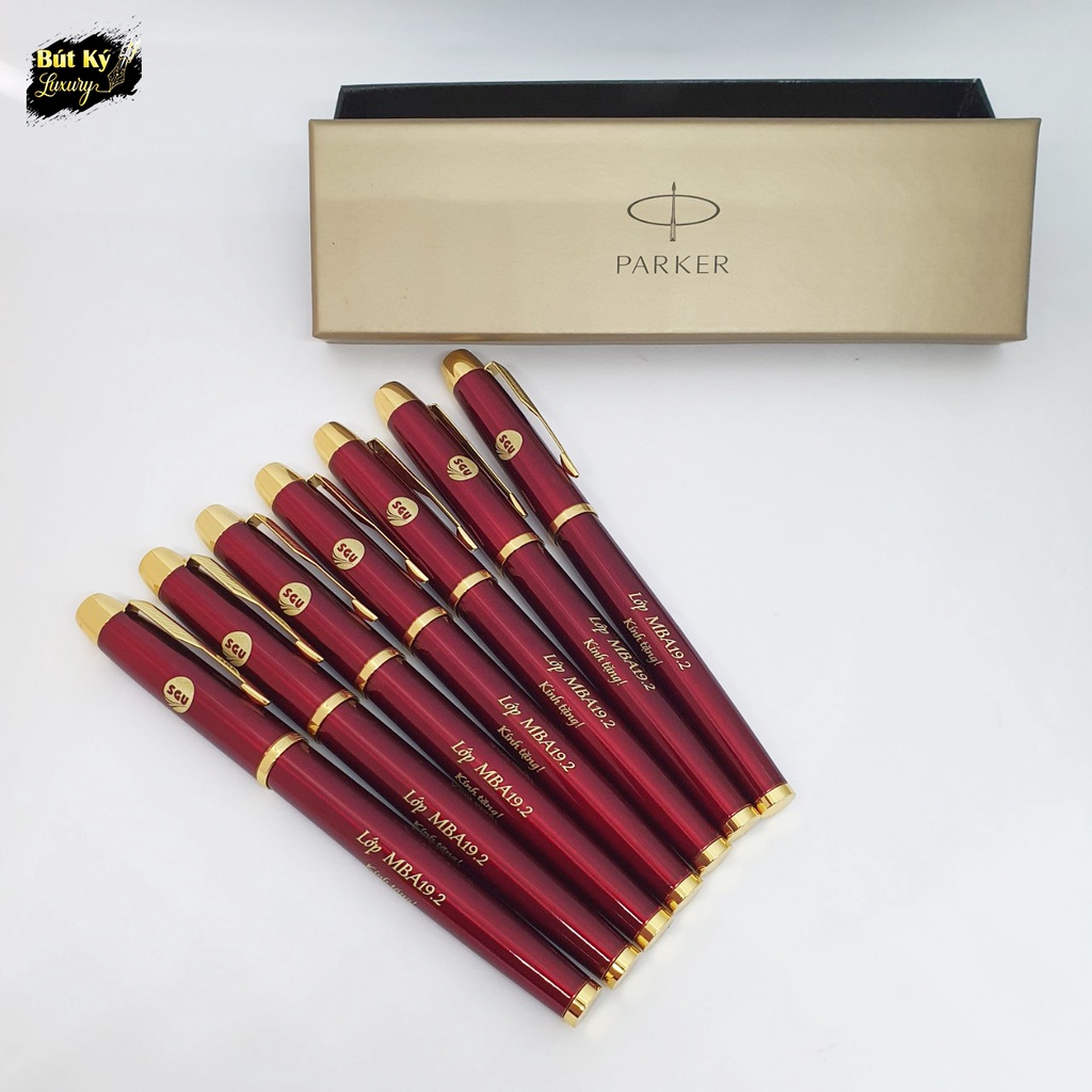 BÚT KÝ PARKER ĐỎ BÓNG CÀI VÀNG CAO CẤP  BÚT KÝ CAO CẤP